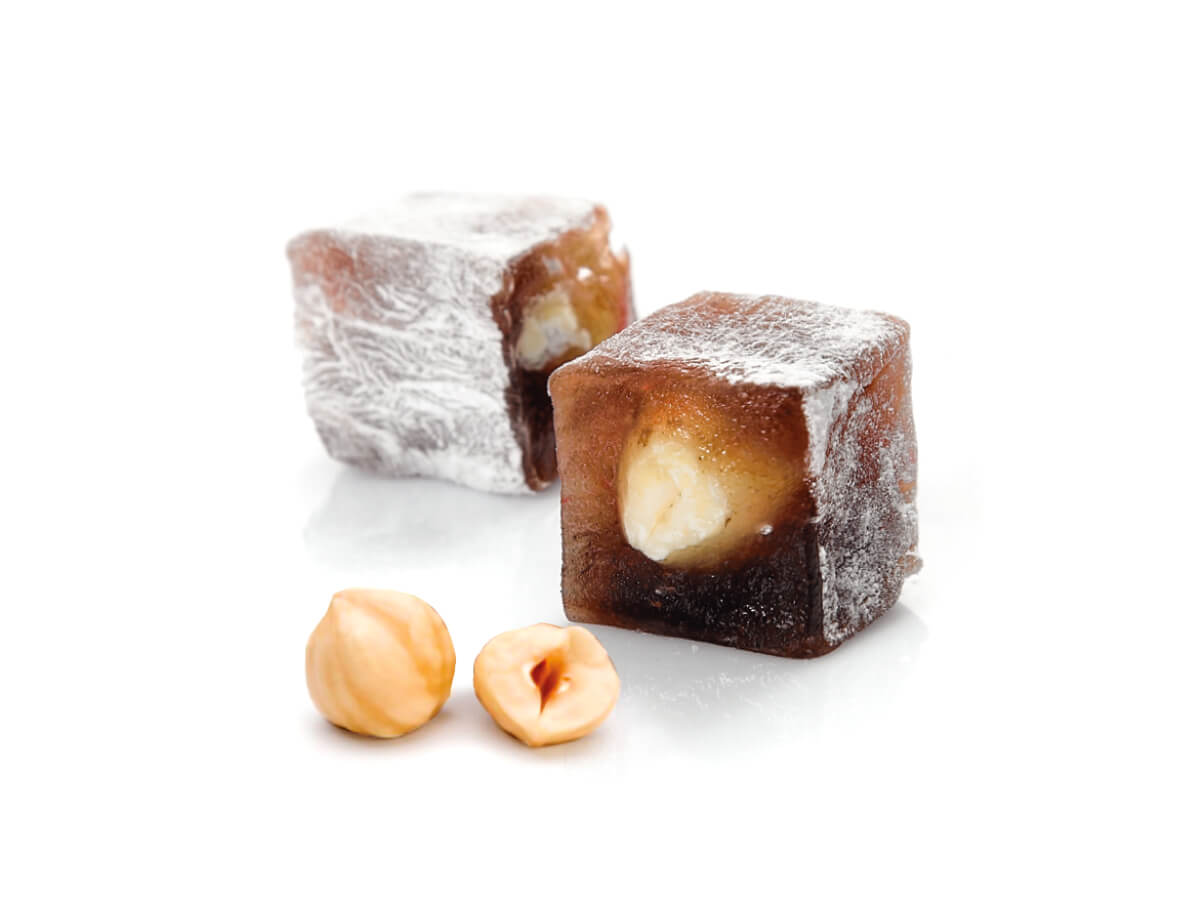 Hazelnut & Cocoa Coated With Powder Sugar || Lokum Safası