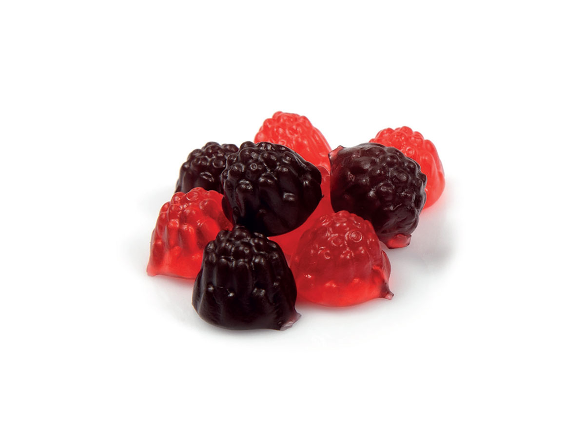 Blackberry & Raspberry Flavored Gummy Candy || Lokum Safası