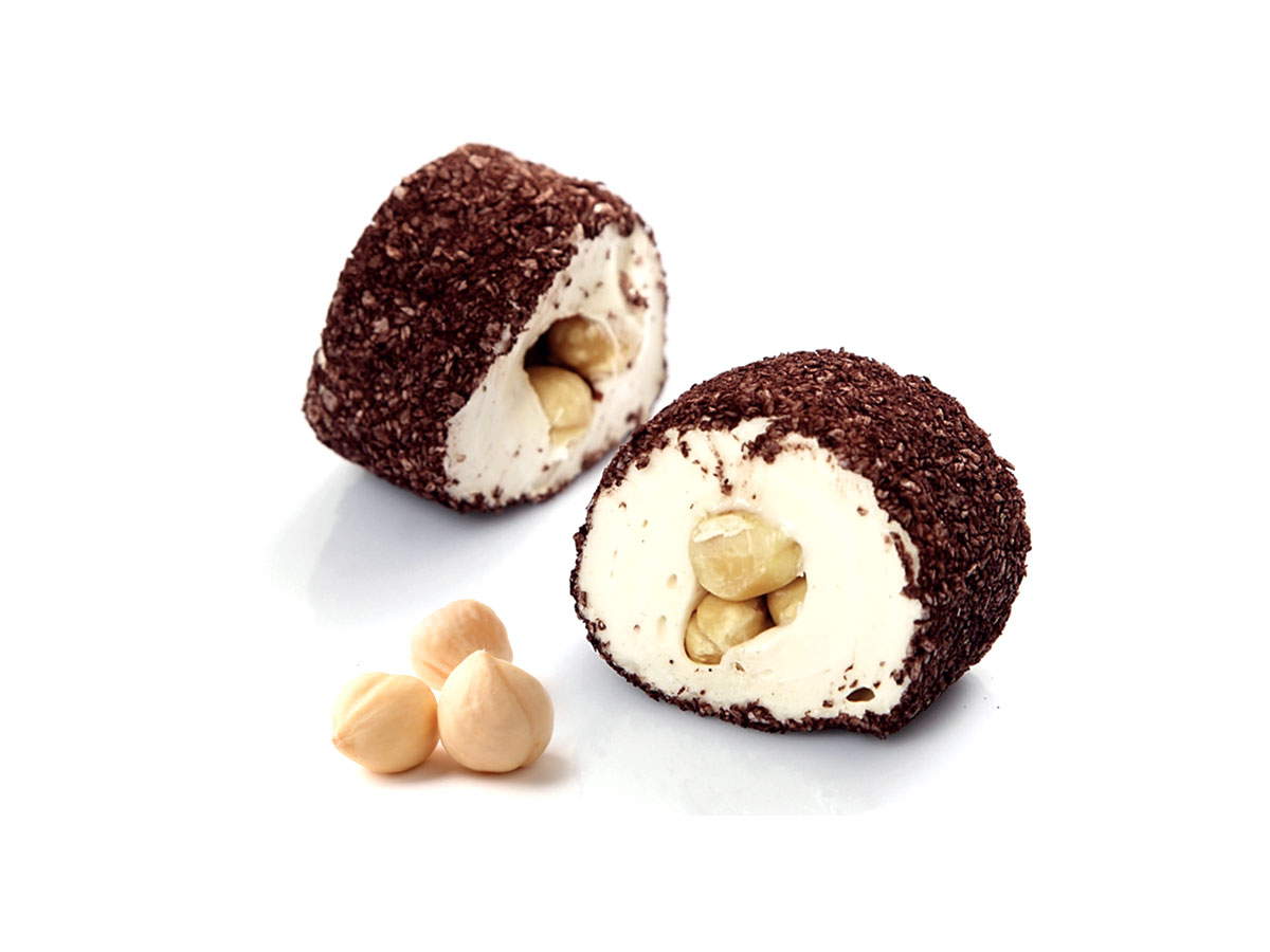 Sultan Delight & Hazelnut Coated With Cacao Coconut || Lokum Safası